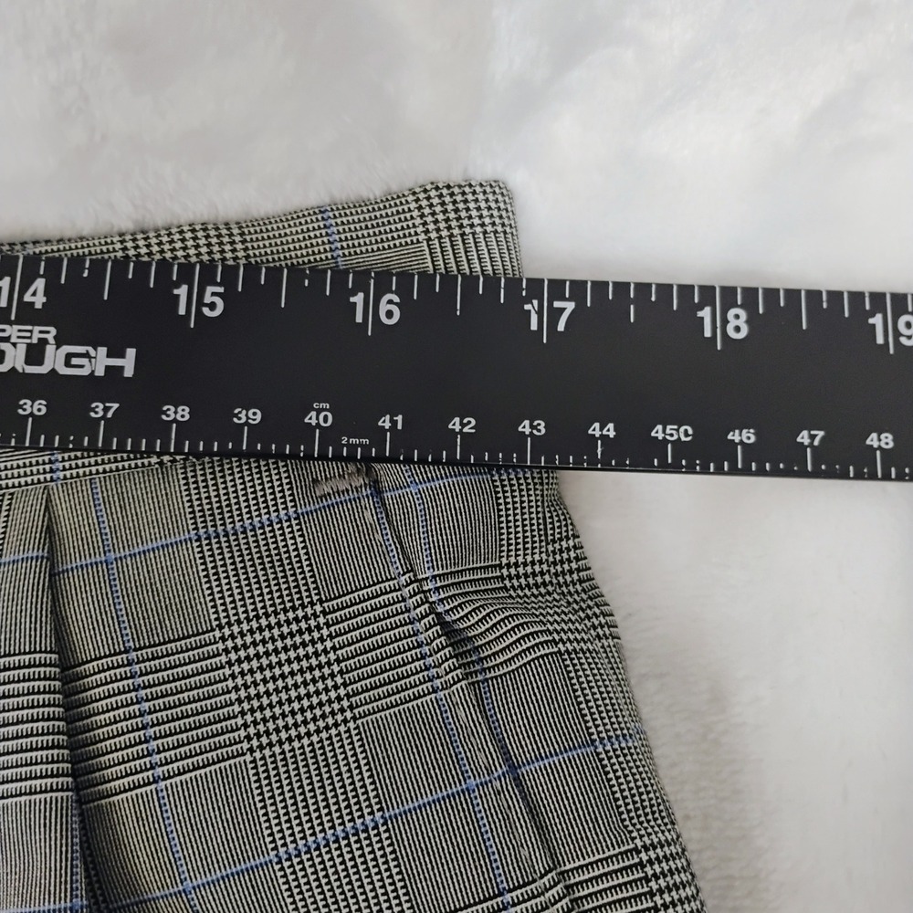 Ralph Lauren Mens Grey Glen Plaid Pleated Cuffed Dress Pants 34 x 29 Stretch H - Picture 3 of 5